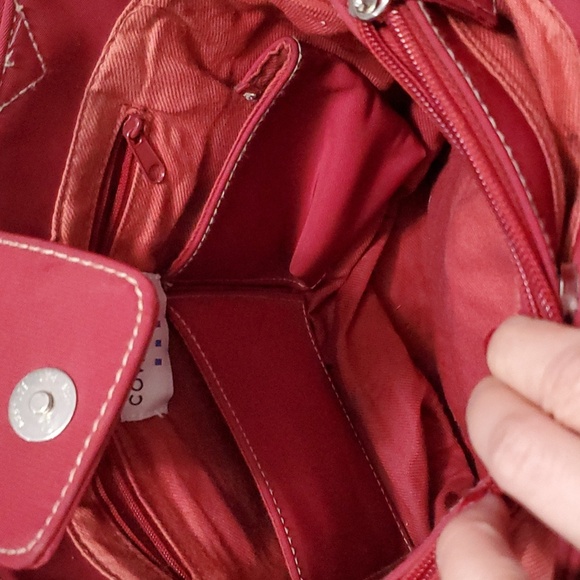 Covington Red nylon shoulder bag with coin purse - Picture 14 of 16